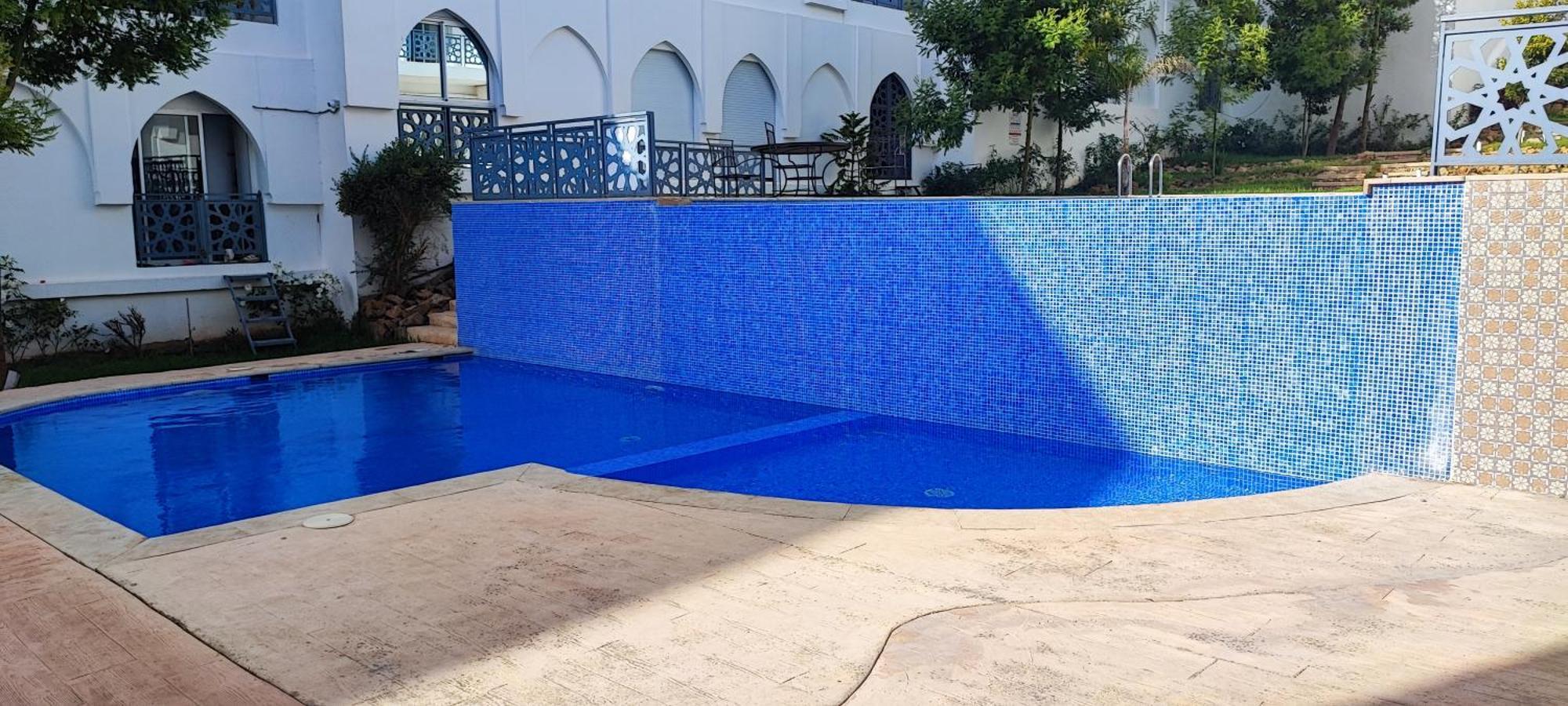 Magnifique Appartement De Standing A Tanger Avec Vue Sur Mer Et Acces Piscine Esterno foto