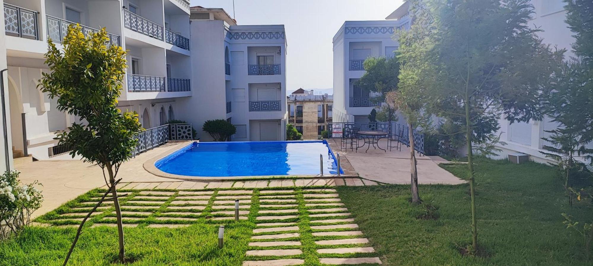 Magnifique Appartement De Standing A Tanger Avec Vue Sur Mer Et Acces Piscine Esterno foto